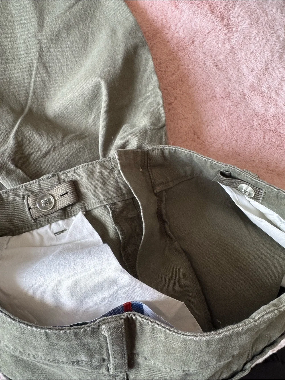 NWT Old Navy Girls Olive Green Baggy Leg Pants Size 12